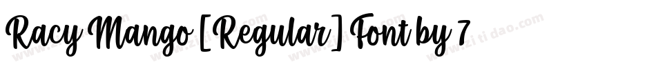Racy Mango [Regular] Font by 7NTypes字体转换